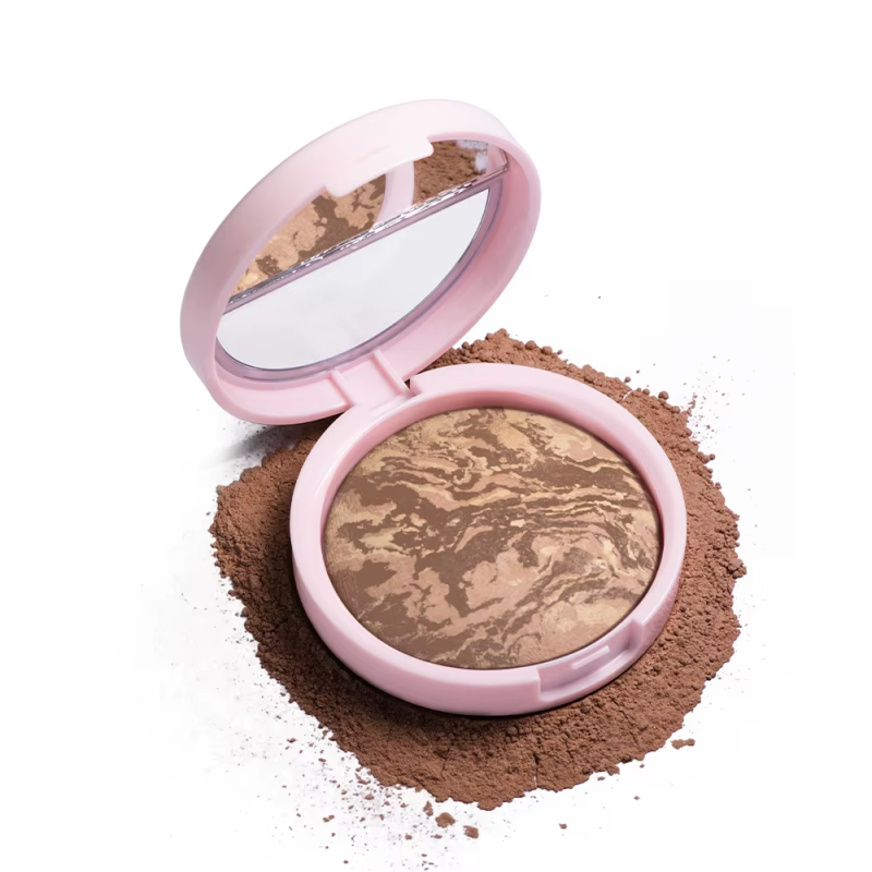 NEW YORK Baked Brighten Color Correcting Powder Foundation Fair Buildable Light to Medium Coverage Demi-Matte Natural Finish - Image 2