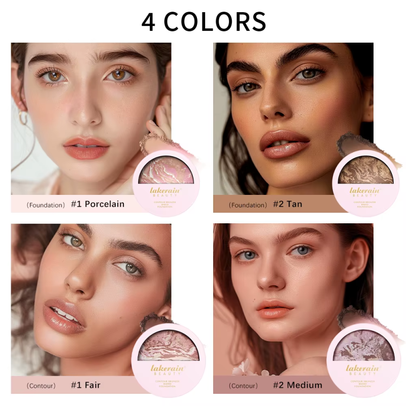 NEW YORK Baked Brighten Color Correcting Powder Foundation Fair Buildable Light to Medium Coverage Demi-Matte Natural Finish - Image 4